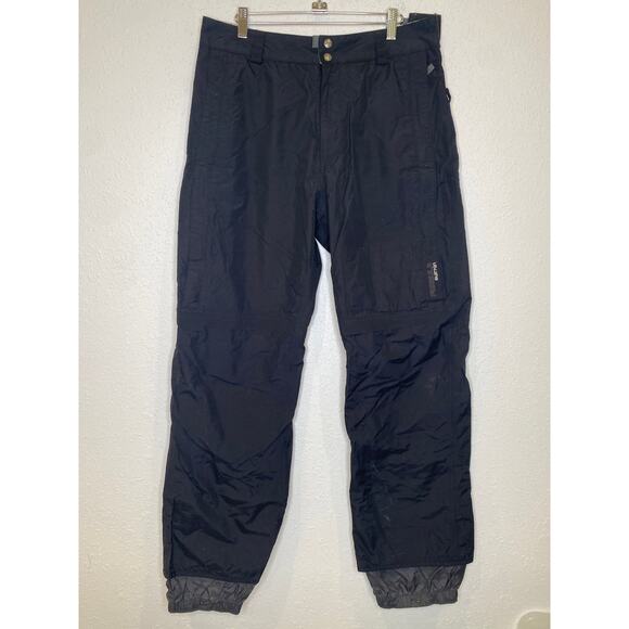 Burton Formula Women’s Blk Snowboarding Pants Sz Lg Zippers Pockets Winter Warm - Picture 1 of 16